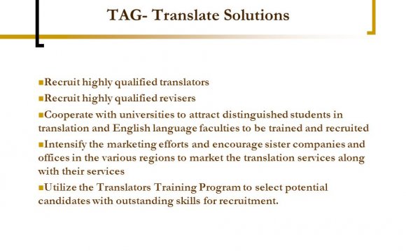 Qualified translators