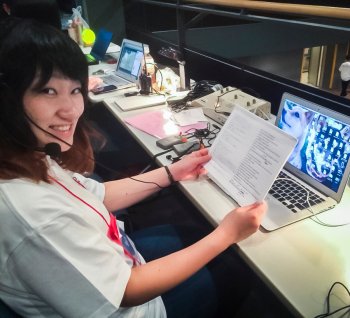Ayana Ishiyama leads the TEDxSapporo translation team in an unconventional way — by stressing teamwork and togetherness. Photo: Courtesy of Ayana Ishiyama