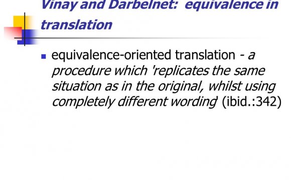Translation equivalence