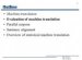 Machine translation Evaluation