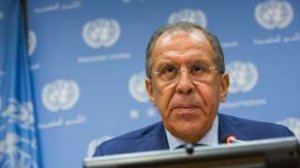 The surname of Sergey Lavrov, Russia's Foreign Minister, was translated to