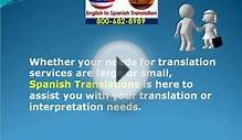 English to Spanish Translation - Spanish to English