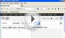 Google translate English to Indonesian