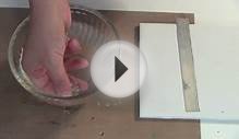 How to transfer old dictionary words onto polymer clay