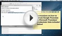 Machine translation in OmegaT for Mac