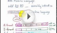 MIPS Assembly to Machine Language PART 1