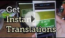 Translate Foreign Text Live in Real Time Using Your Smartphone