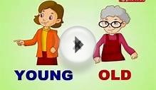 young and old - Opposite Words in ENGLISH l Animation